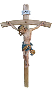 Christus mit gebeiztem Kreuz